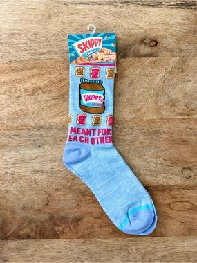 5/$20 NEW Adult Skippy Peanut Butter & Jelly Socks